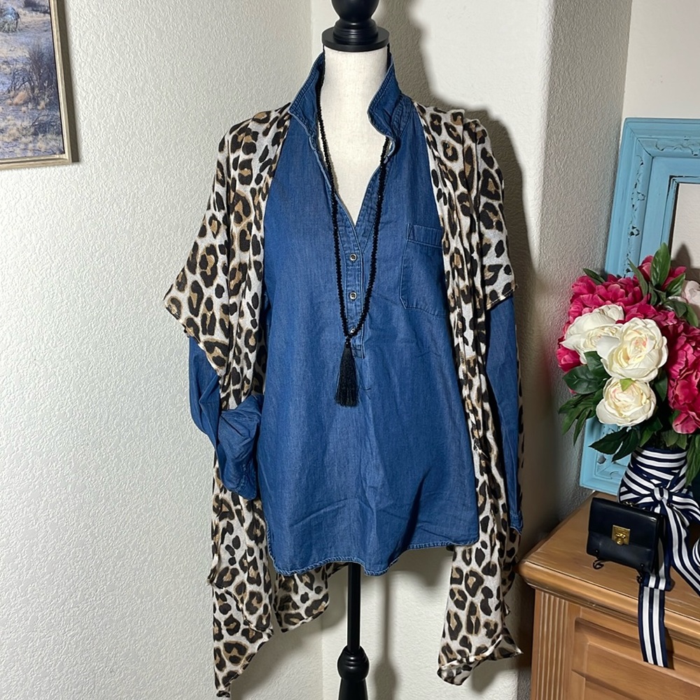 Sonoma Leopard Print Wrap